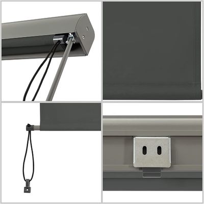 UV Protection Drop Awning with Hand-cranked Box for Balcony and Patio Vertical Awning