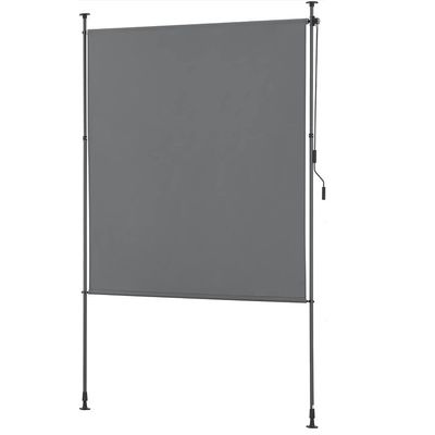 Privacy Screen Outdoor Vertical Awning No Drilling Required 100*270 with Powder Coating
