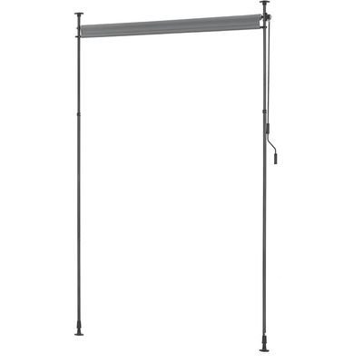 Privacy Screen Outdoor Vertical Awning No Drilling Required 100*270 with Powder Coating