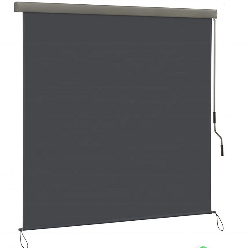 Sun and Privacy Protection Extendable Outdoor Roller Blind with Hand Crank Mechanism