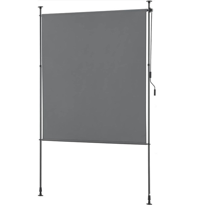 Privacy Screen Outdoor Vertical Awning No Drilling Required 100*270 with Powder Coating